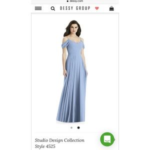Dessy Bridesmaid Dress Style 4525 Cloudy-free ship